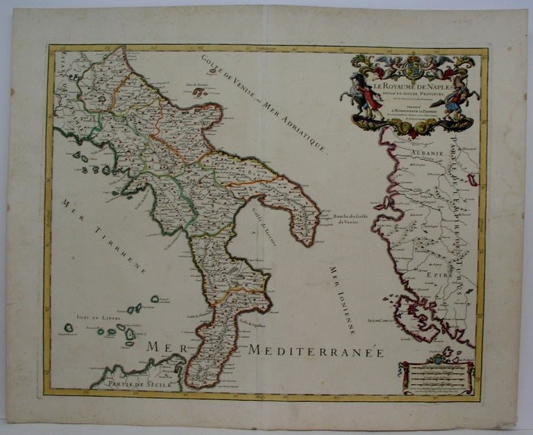 Item #M5869 Le Royaume de Naples divise en Douze Provinces. Jaillot.