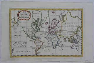 Item #M5923 A New Map of the World on Mercators Projection. Thomas Kitchen