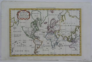 Item #M5923 A New Map of the World on Mercators Projection. Thomas Kitchen