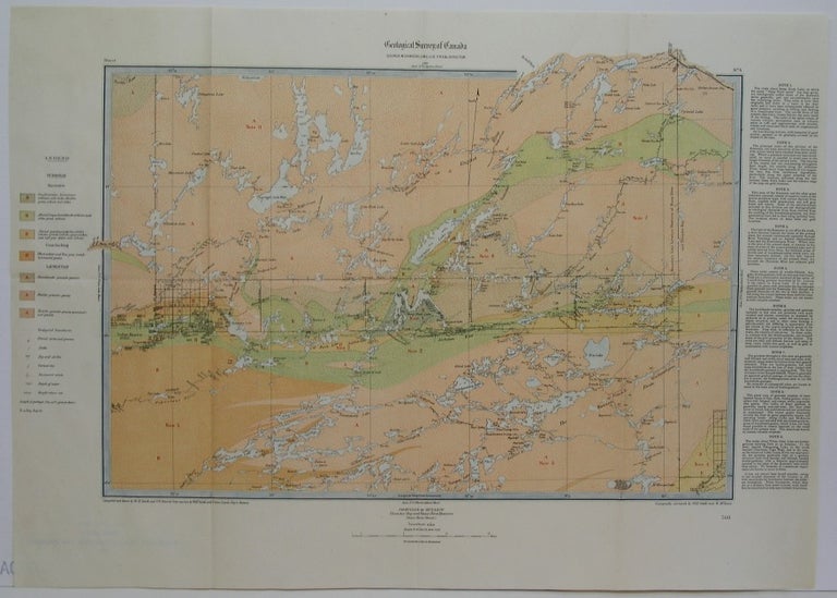 Item #M5956 Geological Survey of Canada / Province of Ontario Thunder Bay and Rainy River Districts. W H. Smith, C O. Senecal.