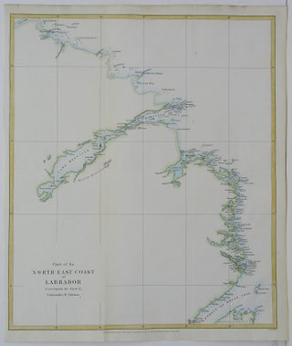 Item #M5960 Chart of the North-East Coast of Labrador. Edward Weller