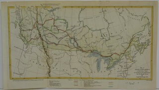 Item #M5965 Map of British North America to Illustrate a Paper on the Means of Communication with...