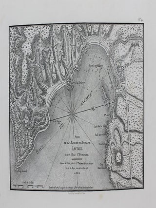 Item #M5988 Plan de la Baye et du Bourge de Jacmel dans l'Isle St. Domingue. Phelipeau
