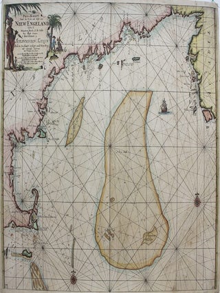 Item #M6151 Pas-Kaart Niew Engeland Tusschen de Staaten Hoek en D. de Sable. . Johannes van Keulen
