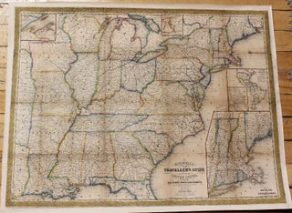 Item #M6207 Mitchell's New Traveller's Guide Through the United States, Showing the...