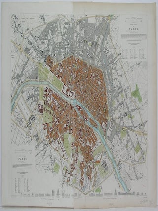 Item #M6236 Eastern Divisions of Paris. W B. Clarke
