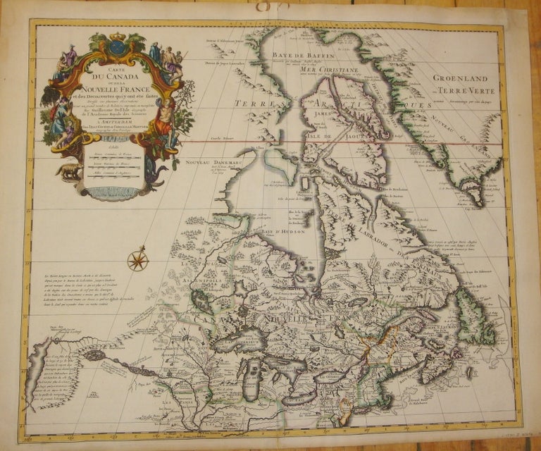 Item #M6552 Carte du Canada ou de la Nouvelle France. De L'Isle, Covens, Mortier.