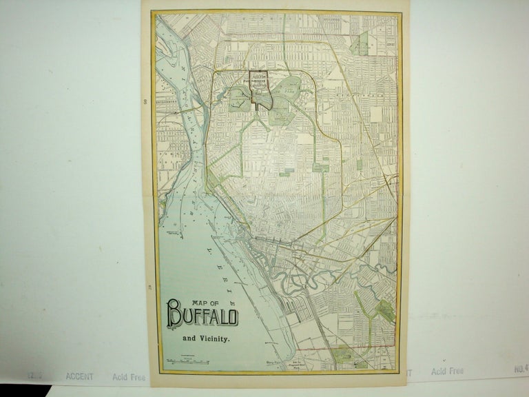 Item #M6589 Map of Buffalo and Vicinity. F. Cram.