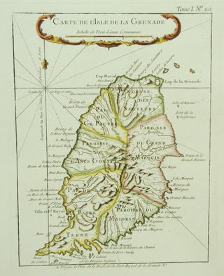 Item #M6667 Carte de l'Isle de la Grenade. Jacques Nicolas Bellin