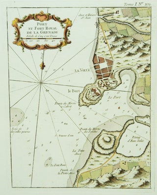 Item #M6670 Port et Fort Royal de la Grenade. Jacques Nicolas Bellin