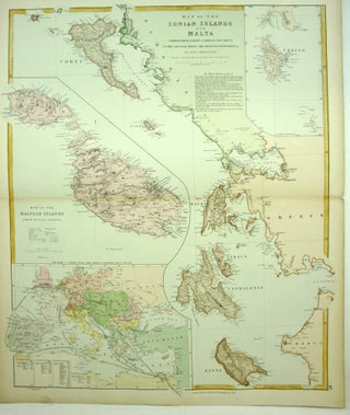 Item #M6718 Map of the Ionian Islands and Malta Compiled from Surveys & Original Documents in the...