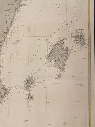 Mediterranee / Cotes d'Espagne du Cap de Palos au Cap de Creux. / Iles Baleaires et partie de la cote d'Algerie. / Depot des Cartes et Plans de la Marine. / 1870.