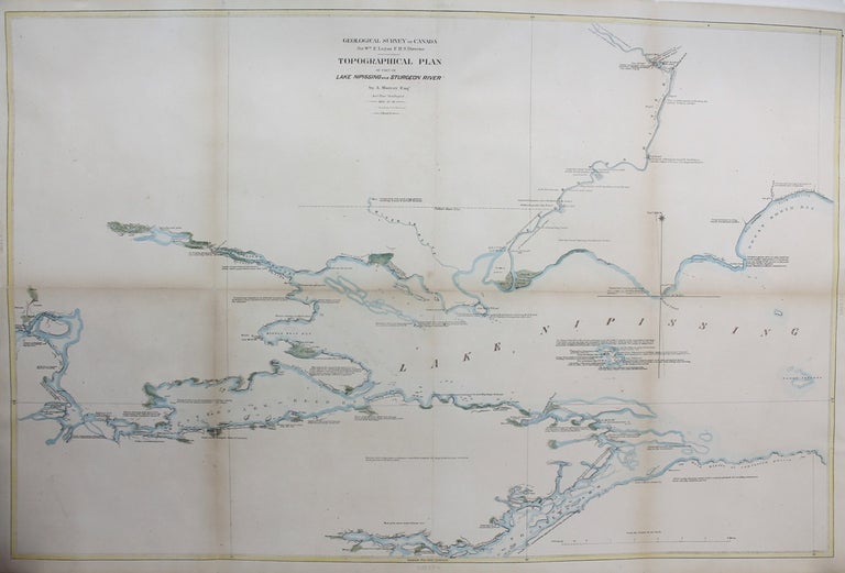 Item #M6942 Geological Survey of Canada / Topographical Plan of Part of Lake Nipissing and Sturgeon River / Sheet 8. A. Murray, William E. Logan.