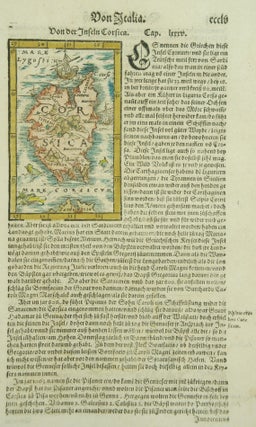 Item #M6973 Von Italia / Von der Inseln Corsica. Munster