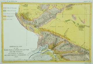 Item #M6993 Geological Map of the Tejon Pass & Canada de las Uvas and the Vicinity. Including...