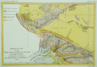 Item #M6993 Geological Map of the Tejon Pass & Canada de las Uvas and the Vicinity. Including the...