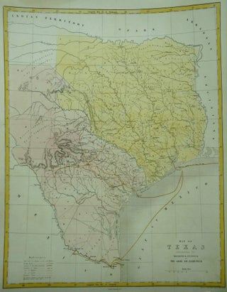 Item #M7014 Map of Texas illustrating the Missions & Journeys of the Abbe Em. Domenech. Edward...