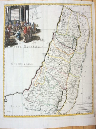 Item #M7049 Geographiae Sacrae ex V.& N. Test Desumptae Tabula Secunda in qua Terra Promissa....