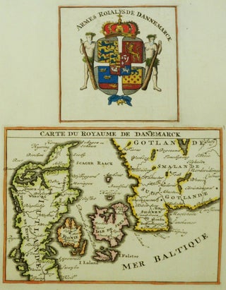 Item #M7090 Carte du Royaume de Danemarck. Henri Chatelain