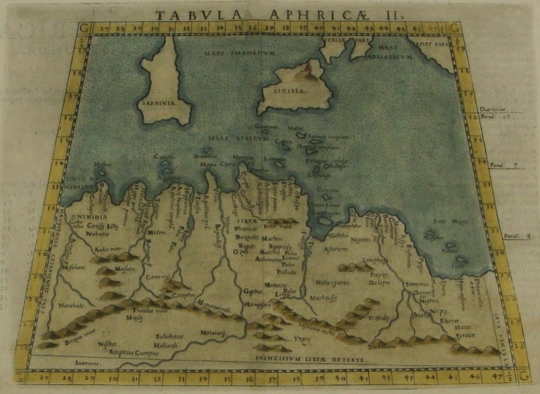 Item #M7259 Tabula Aphricae II / [verso:] Di Libia O Africa, Tavola Seconda. Ptolemy, Girolamo Ruscelli.