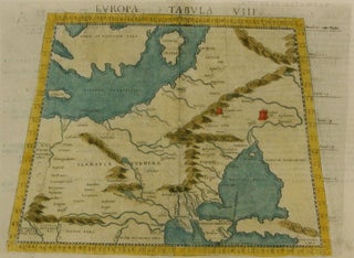 Item #M7264 Europae Tabula VIII / [verso:] D'Europa, Ottava Tavola. Ptolemy, Girolamo Ruscelli