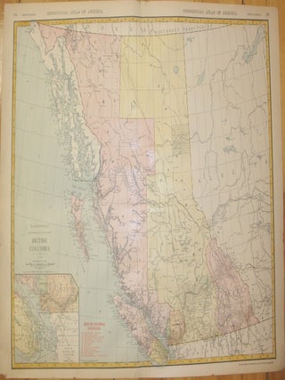 The Rand-McNally New Commercial Atlas Map of British Columbia