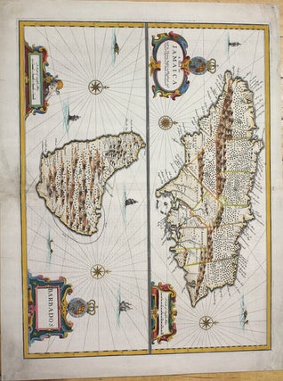 Item #M7404 A Map of Jamaica Sold by Thomas Basset in Fleetstreet, and Richard Chiswell in St....