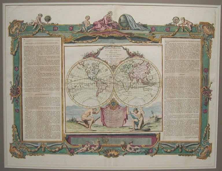 Item #M743 Mappe-Monde Dressee pour l'Etude de la Geographie relativement aux Auteurs les plus Modernes. Louis Brion.