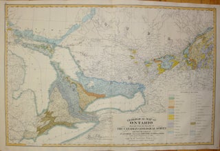 Item #M7507 Geological Map of Ontario derived from the results of the Canadian Geological Survey....