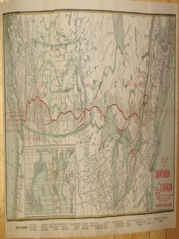 Item #M7508 Map of the Dominion of Canada showing Railway connections from Atlantic to Pacific....