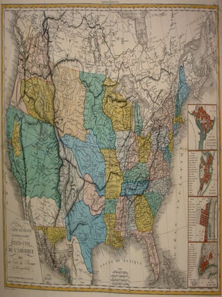 Item #M7518 Carte Generale du Theatre de la Guerre dans les Etats-Unis de l'Amerique avec une...