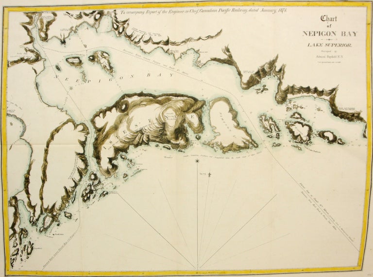 Item #M7741 Chart of Nepigon Bay; Lake Superior. Admiral Bayfield.