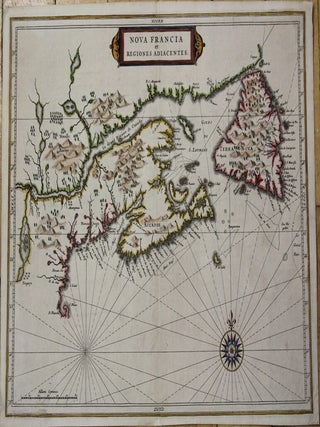 Item #M7818 Nova Francia et Regiones Adiacentes. De Laet, Hessel Gerritz