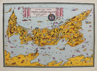 Item #M8026 Animated Map of Prince Edward Island. Arthur Edward Elias, Oliver Master