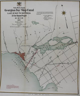 Item #M8118 City of North Bay and Vicinity, Georgian Bay Ship Canal Lake Huron to Montreal. A St...