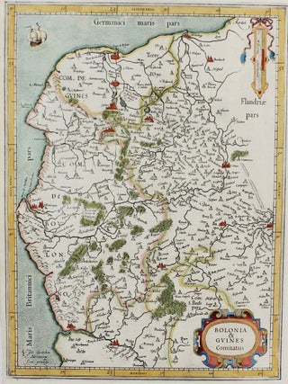 Item #M8307 Bolonia & Gvines Comitatus. Gerhard Mercator