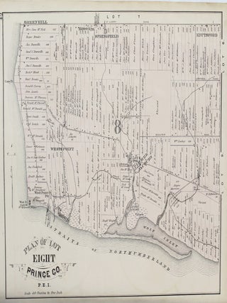 Item #M8394 Plan Of Lot Eight Prince County. P.E.I. C R. Allen