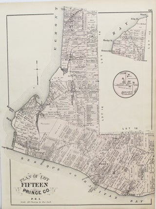Item #M8399 Plan Of Lot Fifteen Prince County. P.E.I. C R. Allen