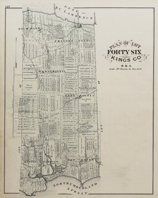 Item #M8402 Plan Of Lot Forty Six Kings County., P.E.I. C R. Allen