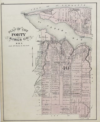 Item #M8405 Plan of Lot Forty Kings County., P.E.I. C R. Allen