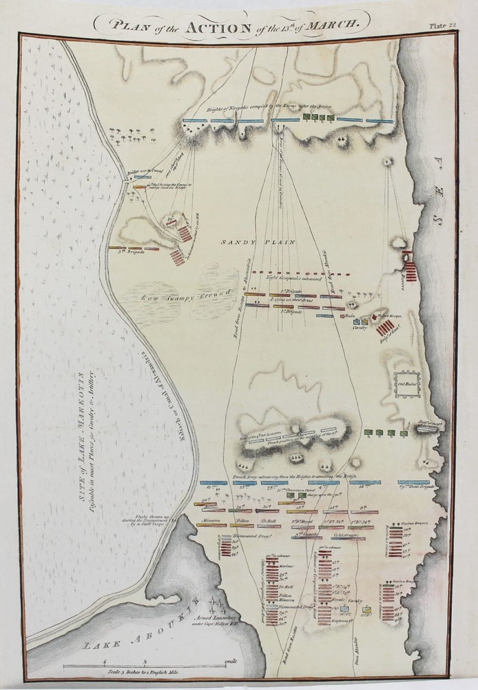Item #M8422 Battle of Alexandria: Plan of the Action of the 13th of March. A. Arrowsmith.