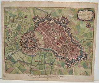 Item #M843 Plan of the City and Citadel of Lisle. Nicolas Tindal