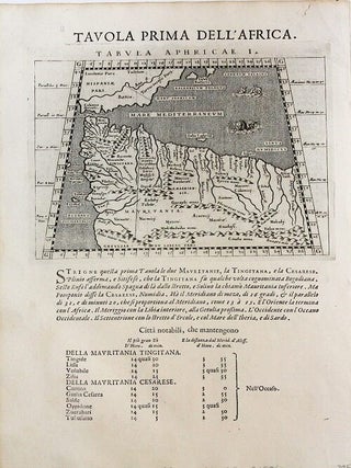 Item #M8434 Tavola Prima Dell' Africa. Ptolemy, G. Porro
