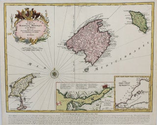 Item #M8453 Carte des isles de Maiorque Minorque et d'Yvice. George Matthaus Seutter