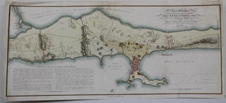 Item #M8525 Plan of the Operations of the British & French Armies before Alexandria. S. Niele