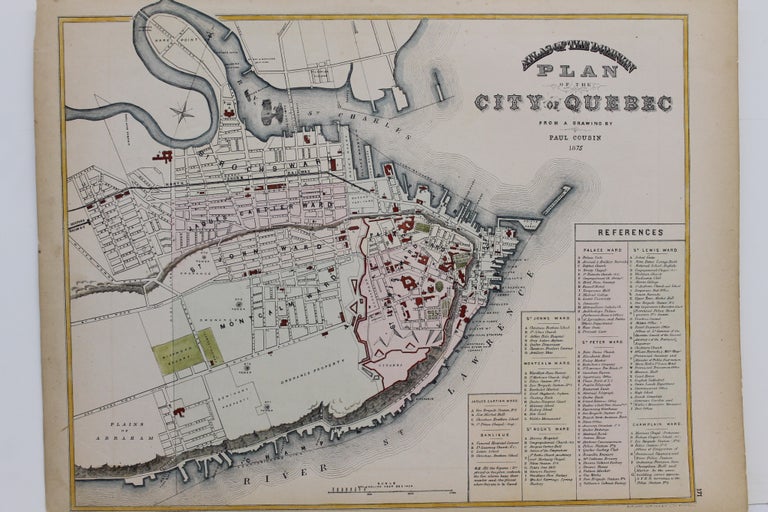 Item #M8537 Atlas of the Dominion Plan of the City of Quebec. Paul Cousin.