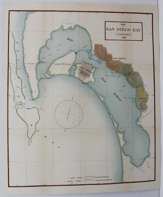 Item #M8574 Map of San Diego Bay. A. M. Clay