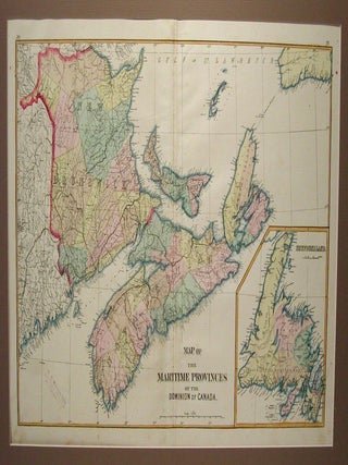 Map of the Maritime Provinces of the Dominion of Canada