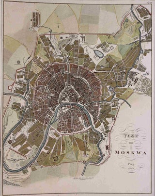 Item #M8684 Plan von Moskwa. Franz Pluth