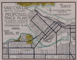 Item #M8743 Vancouver British Columbia Proposed Track Plan in Central Business District and...